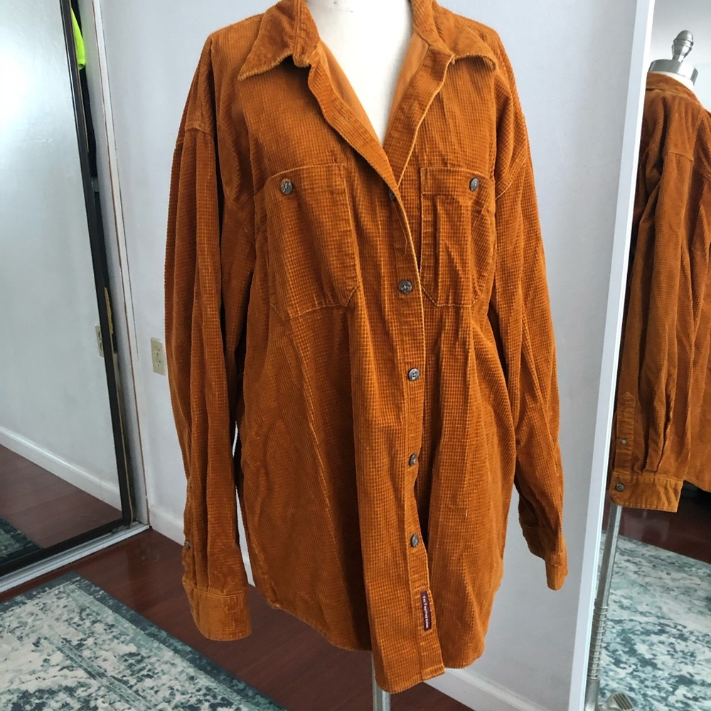 Large Waffle Texture Button Up - image 2